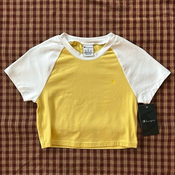 Woman’s NWTs Champion Morning Sunlight Ringer Tee - Picture 1 of 4